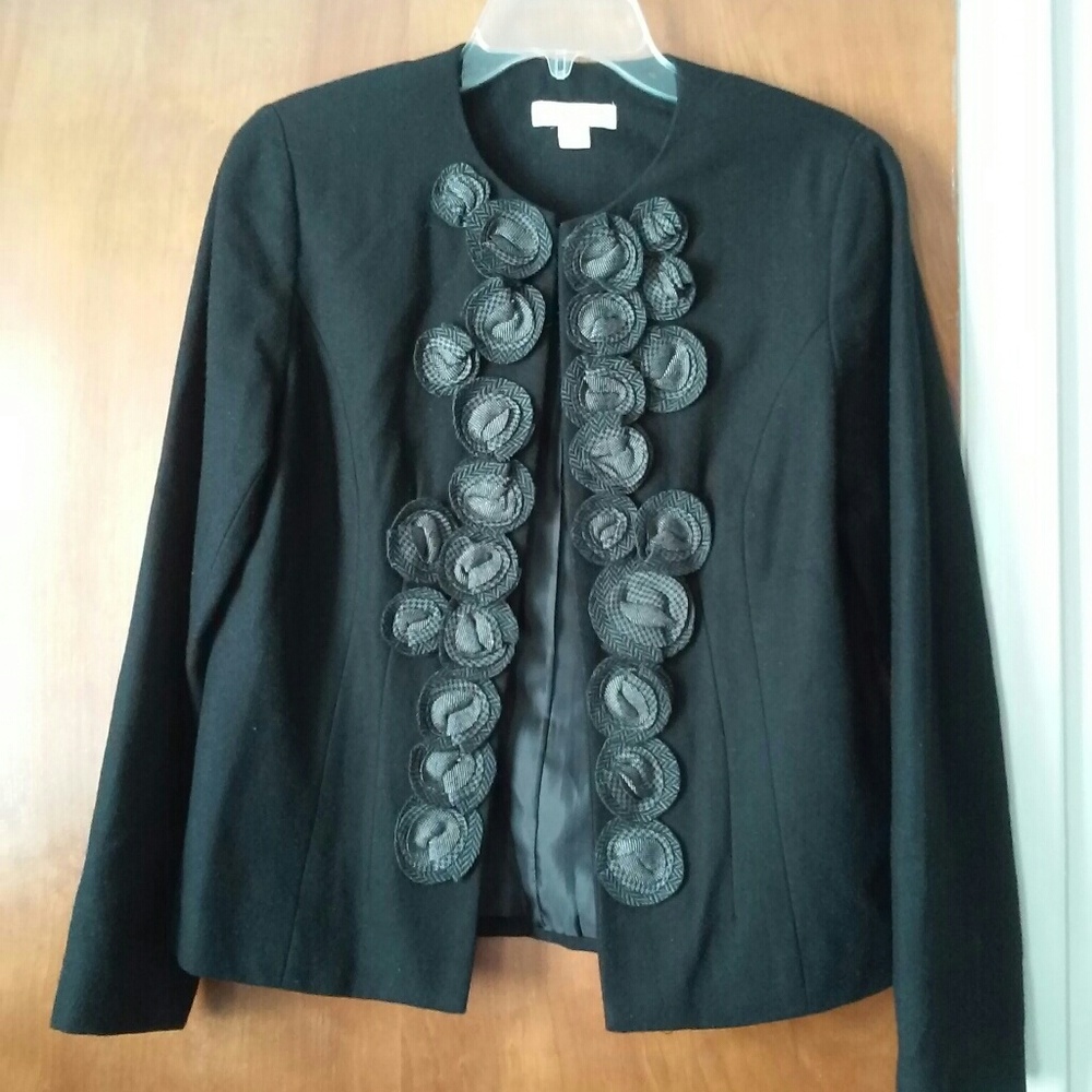 Coldwater Creek Black Wool Blazer